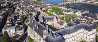 vue du ciel de la ville de Blois